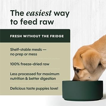 Instinct Freeze Dried Meals, Natural Dog Food, Cage-Free Chicken, 14 oz Bag | FreshDried raw, 85% meat & organs, 15% non-GMO vegetables, fruits & other wholesome ingredients, supports overall vitality