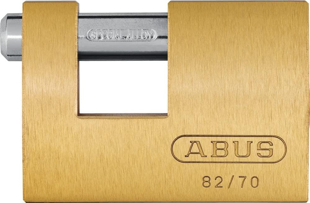 ABUS 11578 Monoblock Brass Shutter Padlock with 8521 Alike Keyed