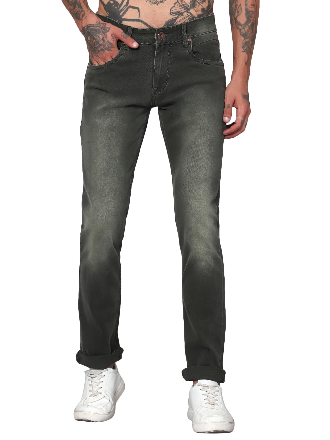 cantabil Cotton Denim Flat Front Mid Rise Full Length Regular Fit Casual Jeans for Men | Denim for Mens | Mens Full Length Cotton Casual Jeans (P_MDNM00417)-picture-27