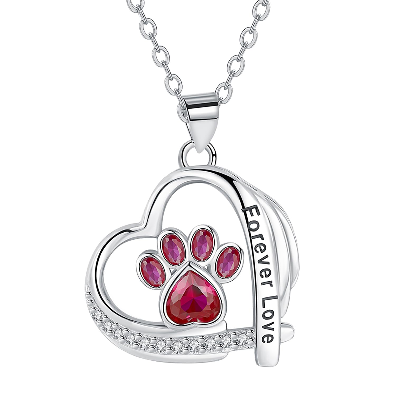 HifeeledCollar Mujer Plata de ley 925 Colgante Mujer con 3A Circonia Cúbica Regalos Originales Para Mujeres Esposa Novia Niñas,Ajustable 45cm+5cm