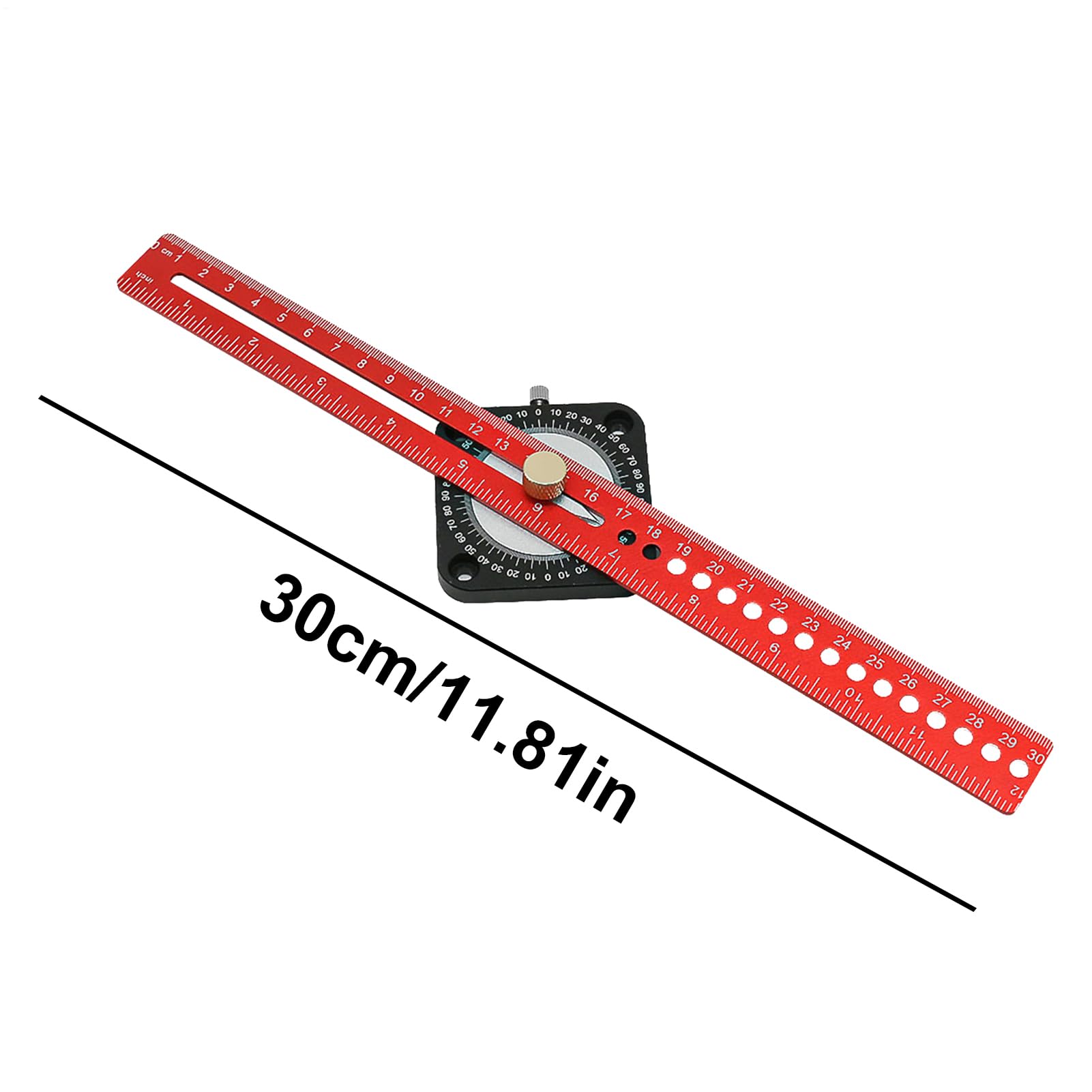 Aluminiowy kątownik w kształcie litery T | Precyzyjne narzędzie do rysowania kątów do obróbki mebli, budownictwa, toczenia drewna,