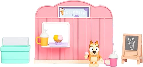 Miniatura 8 de BLUEY Mini Playsets Ice Cream Shop Playset  Incluye figura de bingo articulada y accesorios