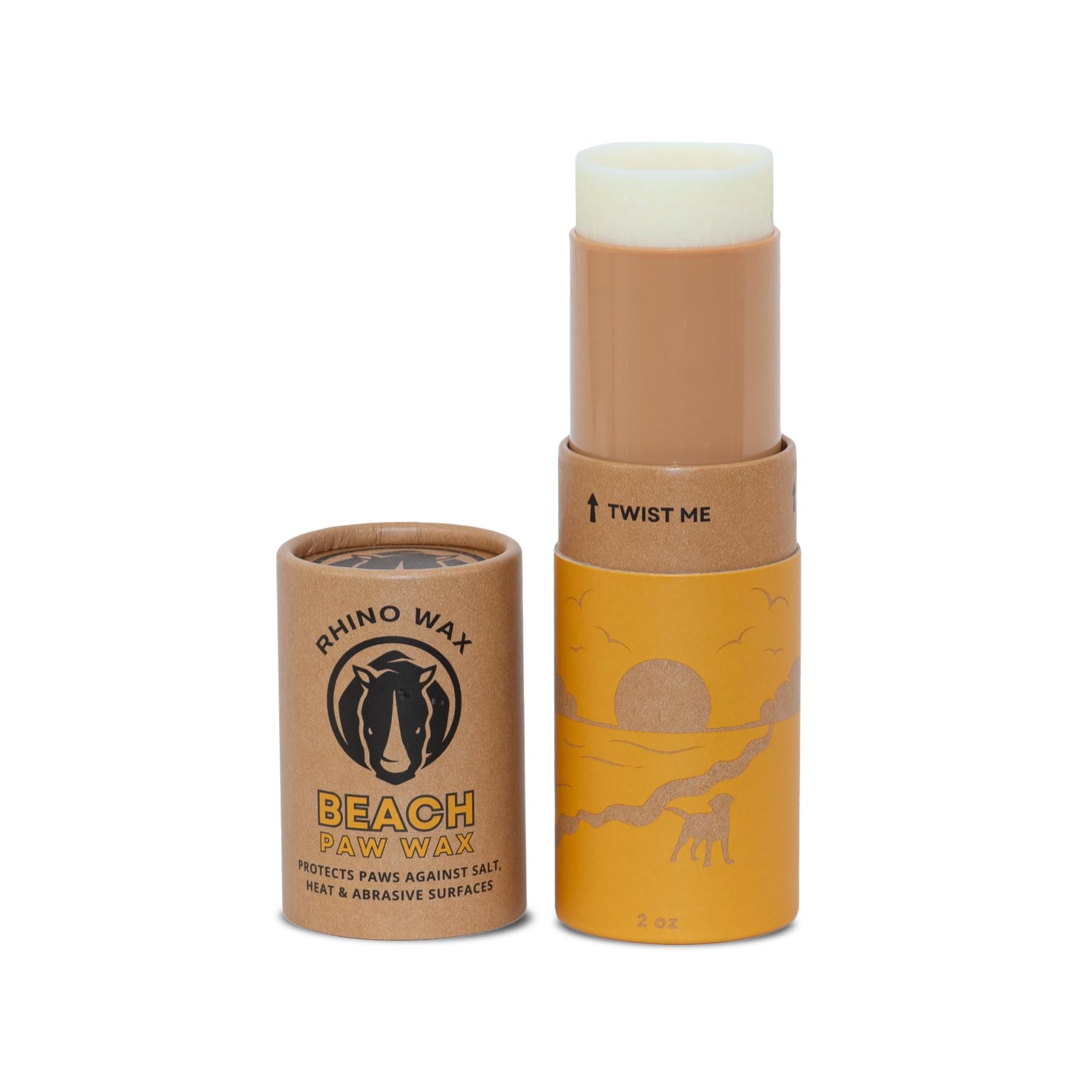 Dog Paw Beach Wax 2oz - Protects Against Sharp Rocks, Hot Sand, Glass, Coral, or Other Hazards at Beaches - Moisturizes and Improves Elasticity - Lick Safe - Natural Ingredients - USA Made