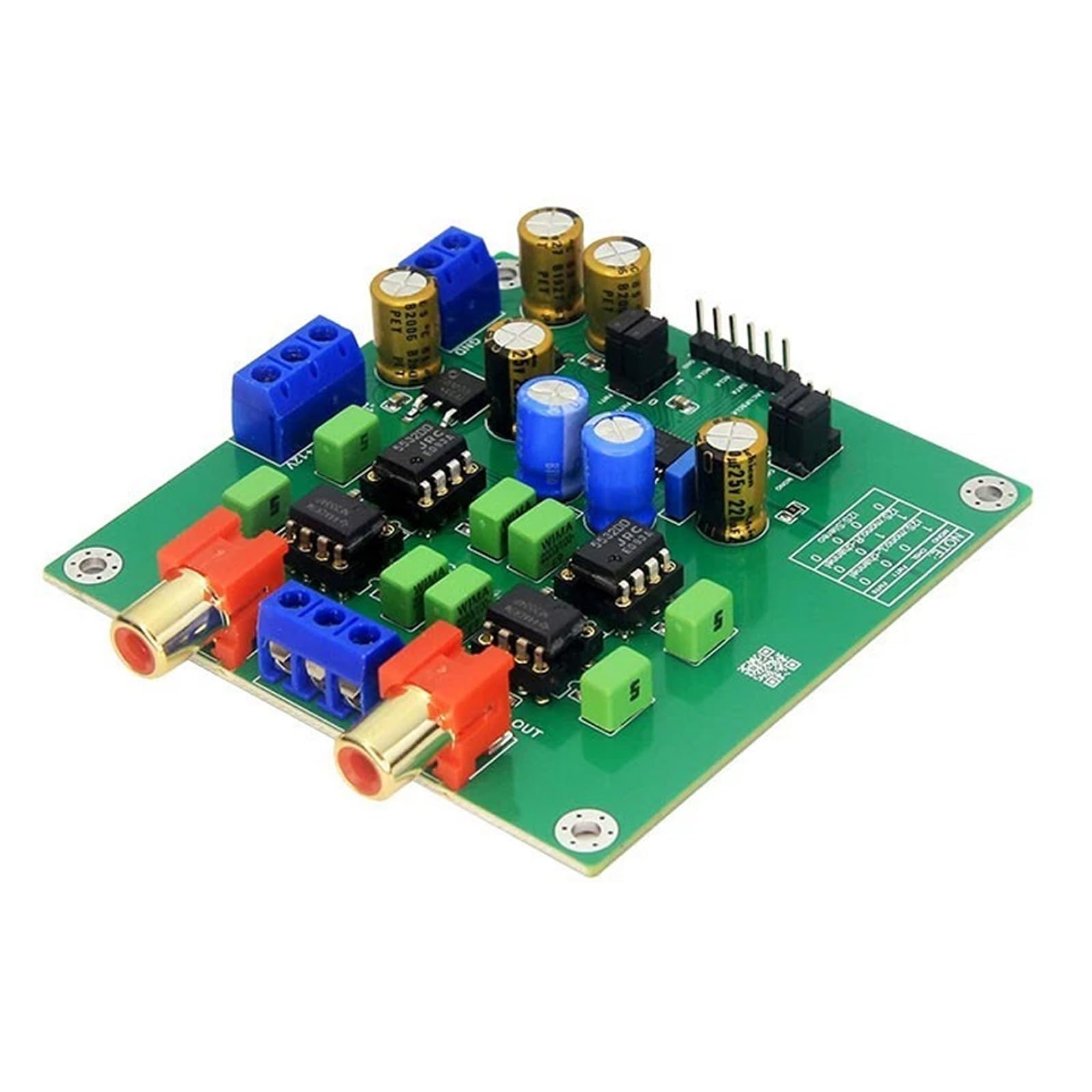 Stereo Audiomodulplatine, I2S Fünfdrahtverbindung, PCM 24 Bit 192 kHz, 102 SNR, 0, 0008% THD+N, +5 V und ±12 V Stromanforderungen für die Installation, Ausgang, separates Netzteil, Reparatur der