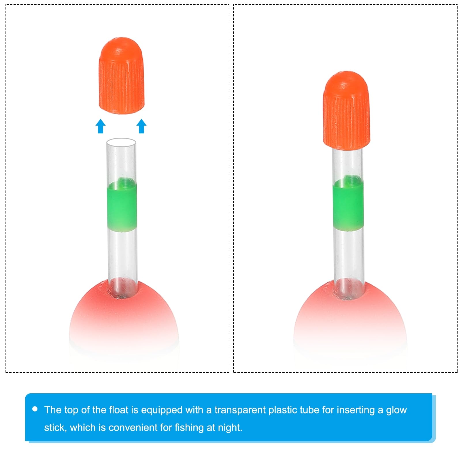 PATIKIL 0.4oz Fishing Bobbers, 5 Pack EVA Fishing Float