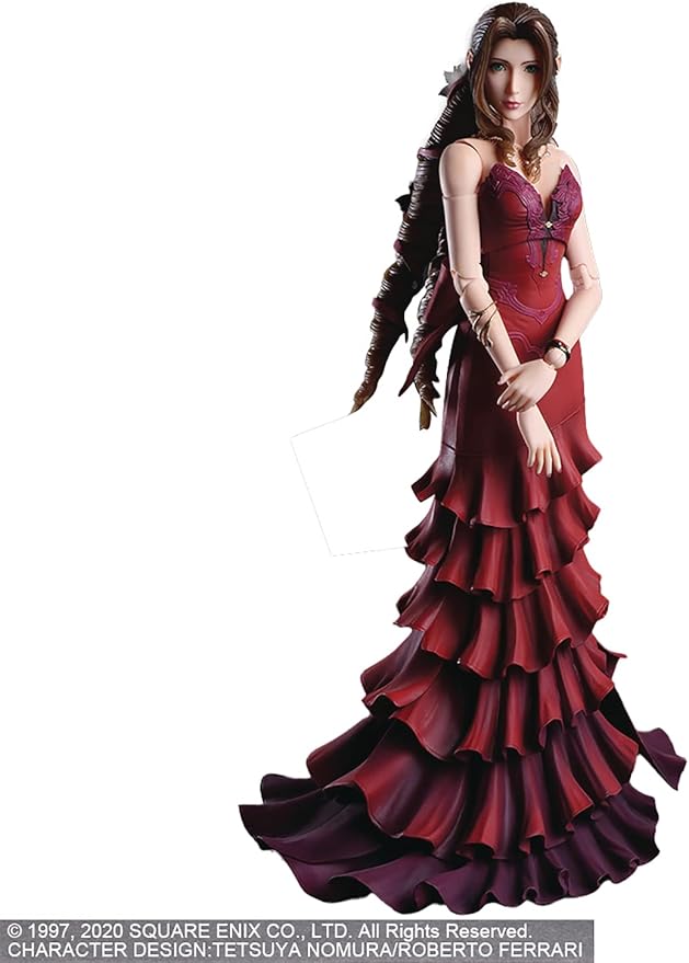 FF7-Remake-Sammlersexemplar so realistisch wie das Spiel, seine Prägnanz 7 61fb4BN2i7L. AC SY879 Final Fantasy VII Remake: Aerith Gainsborough (Dress Ver.) Play Arts Kai Action Figure