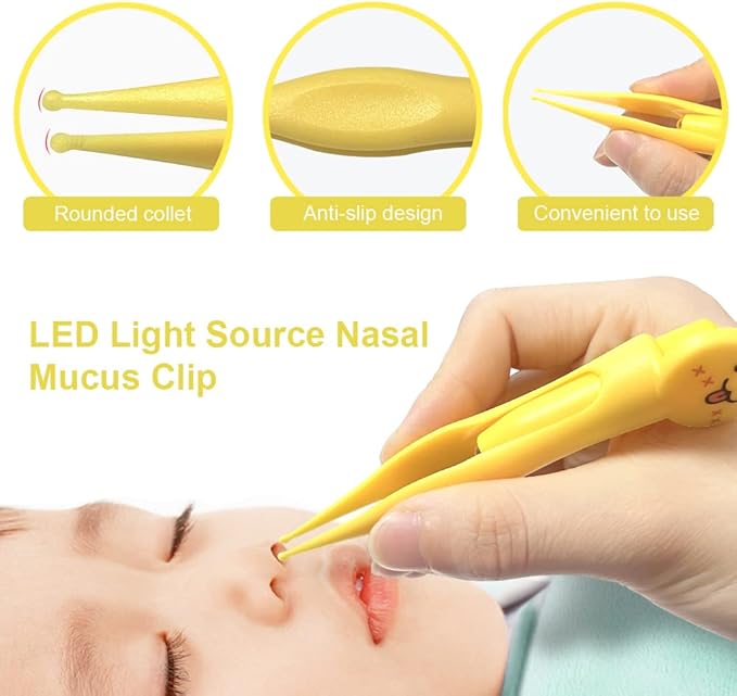 Pack de 2 pinzas nasales y removedor de cerumen con luz miniatura 2