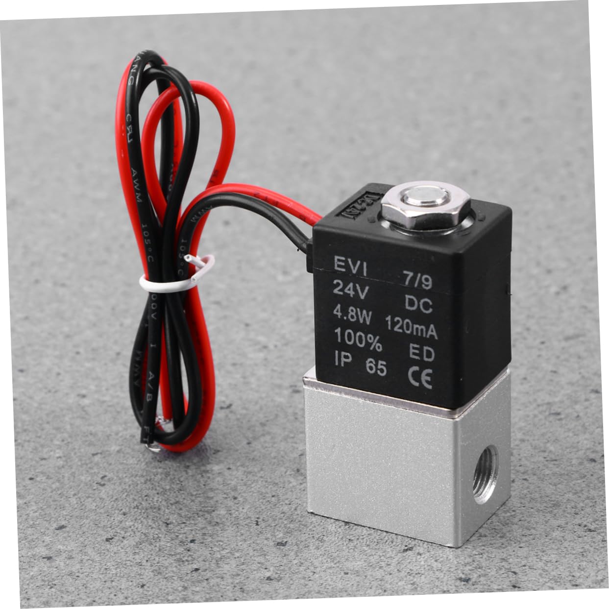 Magnetventil 1/4 Zoll Dc 24v Pneumatisches 2-wege Magnetventil Aluminiumgehäuse Butyl Dichtung Für Luft Gas Wasser