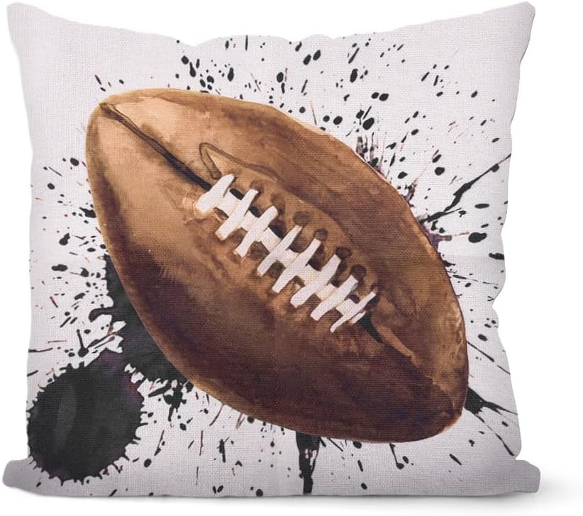 Basketball Pillow Case Standard Size Sport Pillow Case Covers 18x18 Basketball Fan Gifts for Men Game Day Home Decor Pillows Slipcovers for Couch Sports Throw Pillows Cover Sport Decorations for Party