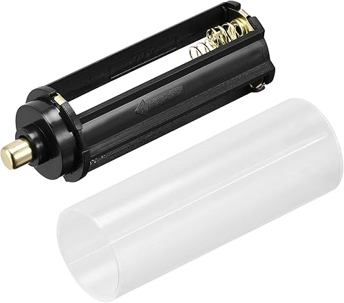 uxcell AAA Batería 3x1.5V Adaptador de Almacenamiento Caso, Convertidor de Soporte de Batería 18650 para Linterna LED AAA 8 Set