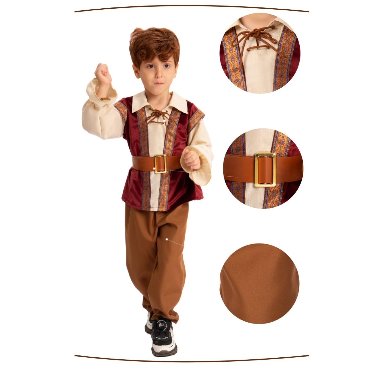 Faschingskostüme Kinder Junge Oktoberfest Lederhosen Kostüm Für Jungen 3 Teiliges Set Mit Hemd Latzhose Und Gürtel Traditionelle Bierfest Verkleidung Für Kinderfasching Und Volksfest Kinderk