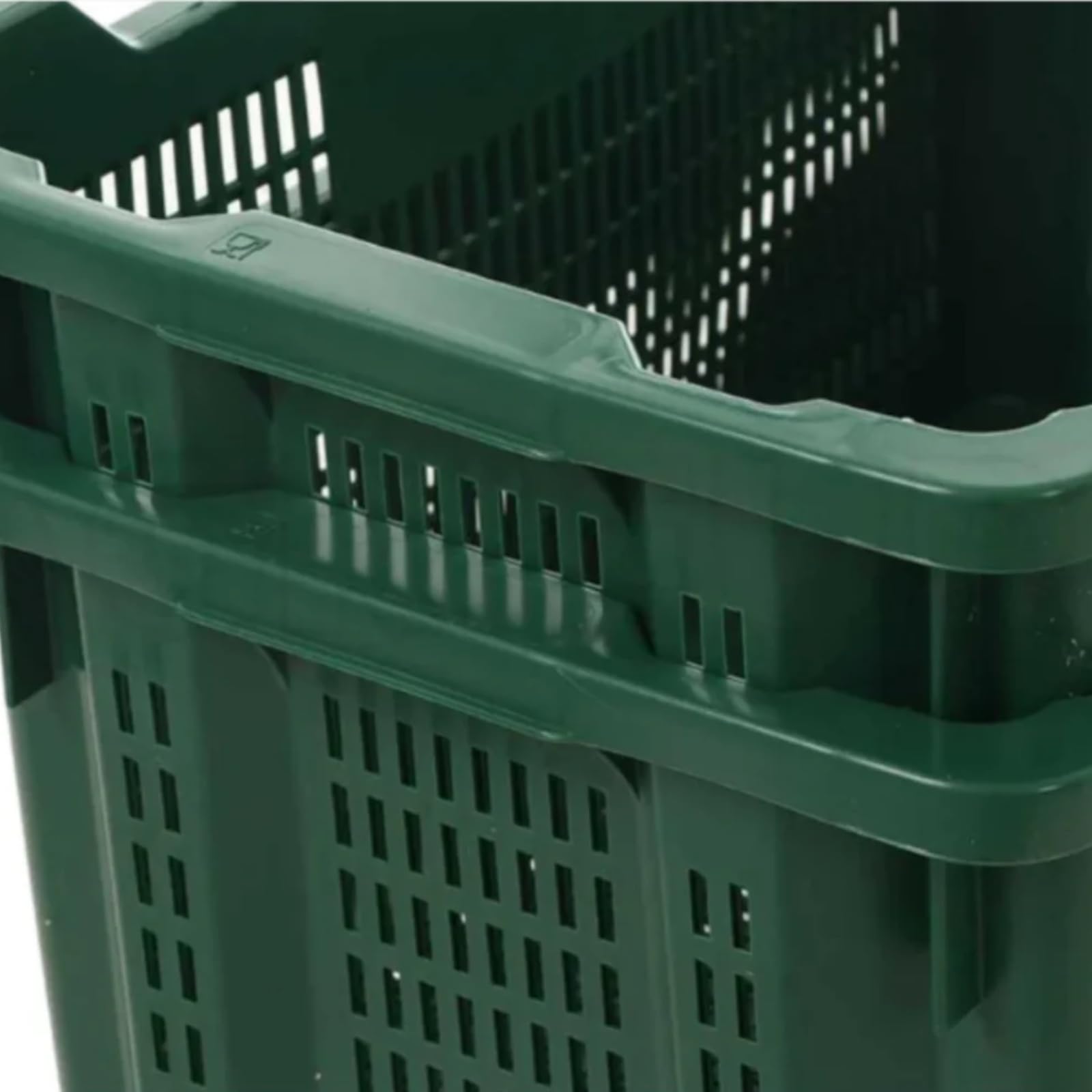 EffeDecor Cassetta in PVC Forata Sovrapponibile ed Inseribile Impilabile per Alimenti Ideale per Raccolta Frutti Vendemmia Olive Prodotti in Agricoltura 52x36x31 cm (5)