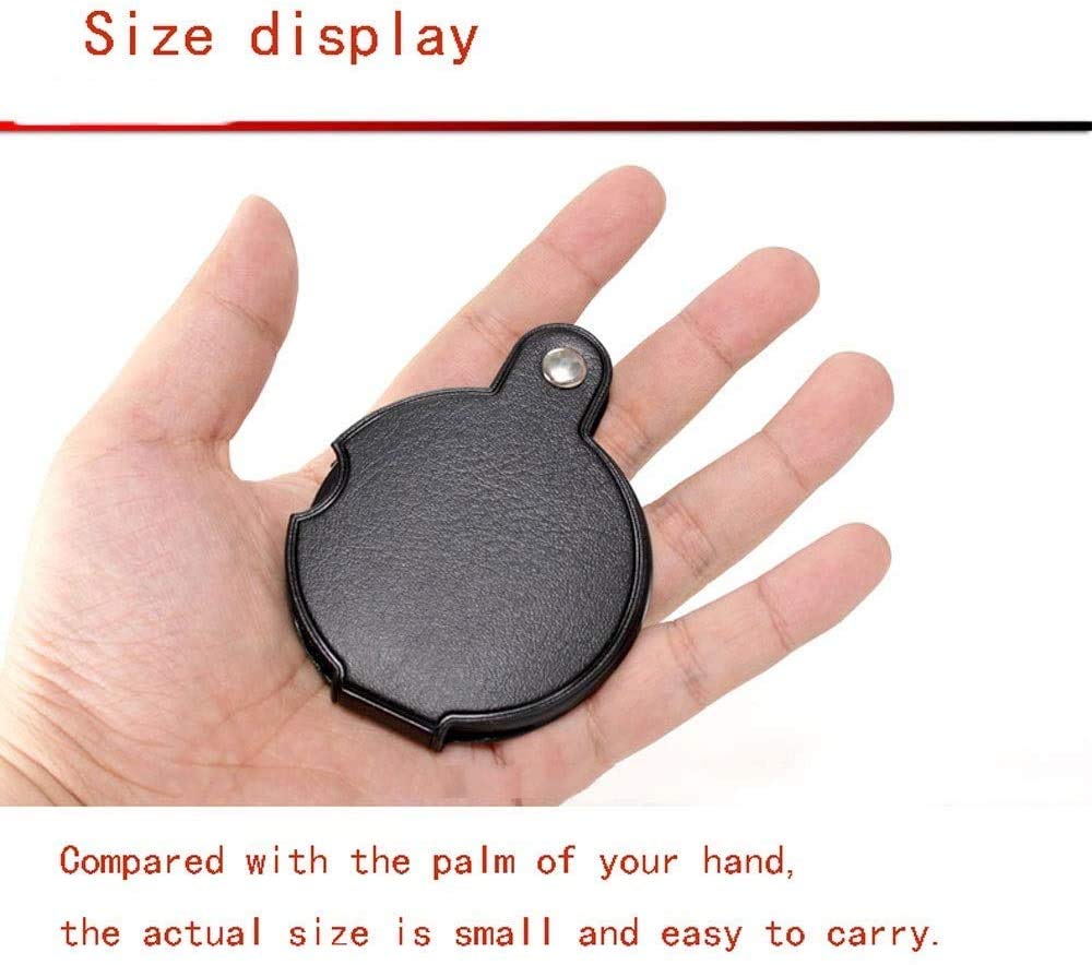 Lupy składane kieszonkowe lupy przenośne 10x 60mm szkło optyczne szkło powiększające czytanie gazety wisdom