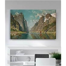 StellaStore Adelsteen Normann Norve  Fiyortlar ndan Kanvas Tablo, 20 x 30