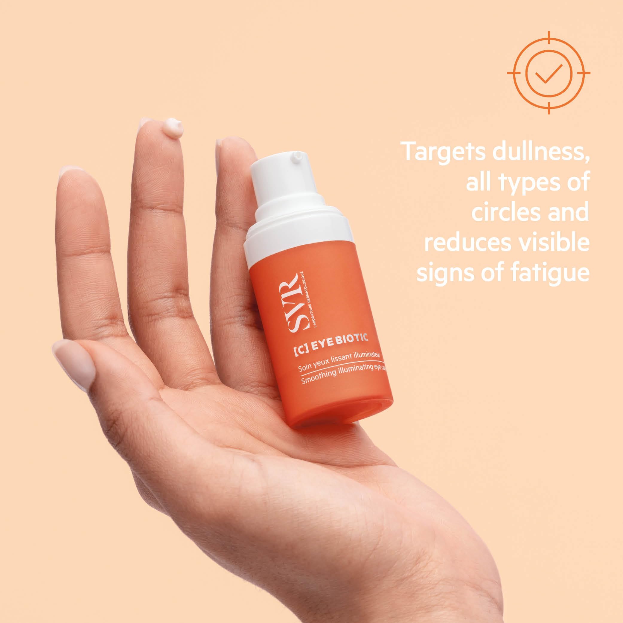 SVR C Biotic Eye Contour Cream. 5% Vitamin C Moisturizer for Puffiness, Dark Circles, Brightening & Even Skin Tone. Vegan, Made in France, 1 Fl. Oz.