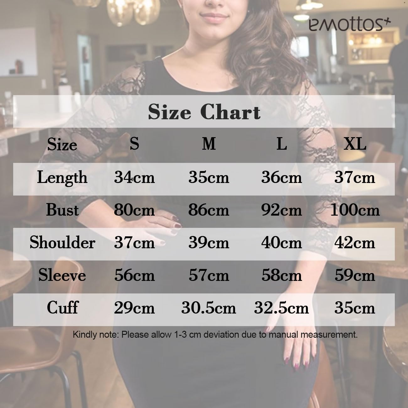 Femmes Dentelle Boléro, Gilet Court Ouvert à Col en V sur Le Devant, Léger Boléro en Maille, Transparente Top avec Fermeture à Crochet, Boléro Floral Sortir Fête pour Robe, Noir, S-XL