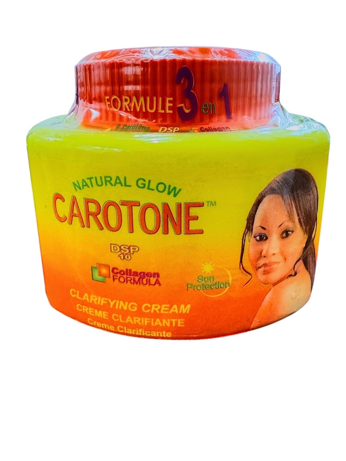 Natural Glow Carrot Cream Tone 300ml with Vitamin E