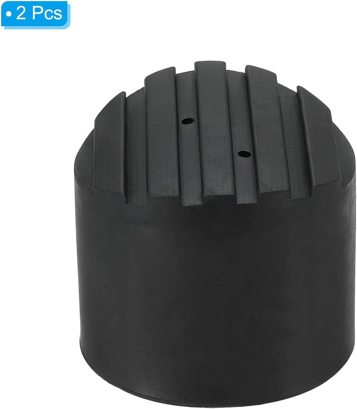 PATIKIL Ladder Non Slip Feet 3.4"/85mm, 2Pcs Rubber Round Foot Protective Mat Cushion Replacement for Telescopic Folding Extension Ladder Protection, Black