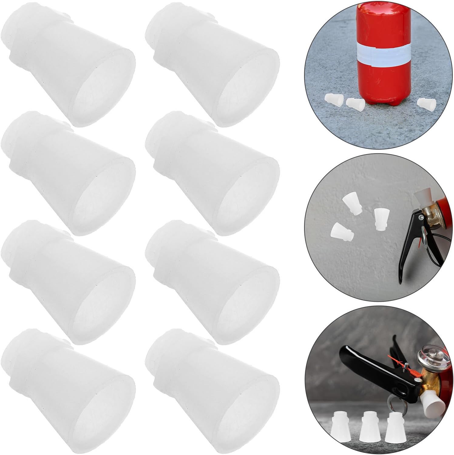 SEWACC 50pcs Replacement Fire Extinguisher Nozzles Plastic Sprayer Nozzle Screw Thread ×1.5 for 1kg Extinguisher Easy Installation Precision Manufactured for Kitchen Safety