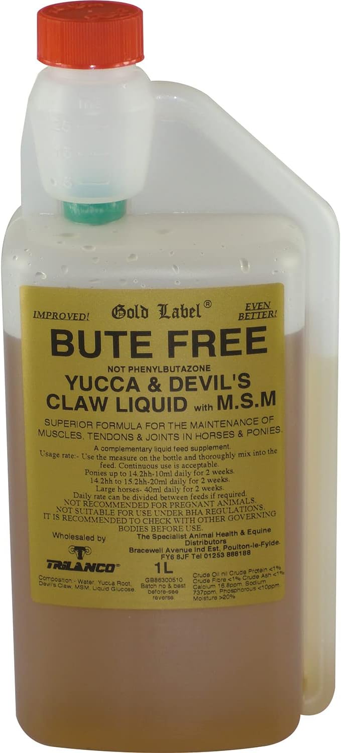 Gold Label Bute Free Horse Joint Supplement x Size: 1 Lt