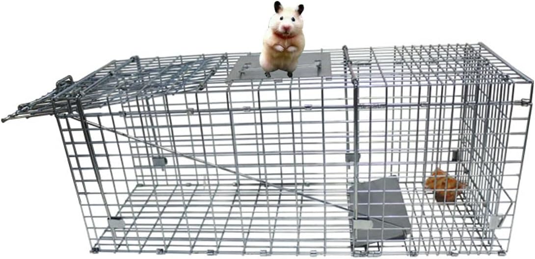 TECHTONGDA Live Animal Cage Trap Oneway Live Cage Animal Trap Foldable