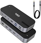 Docking Station for Laptop 3 Monitors, Selore USB C Hub with 2 HDMI 2DP, RJ45 Ethernet, 5 Gbps USB C/A, 100W PD SD/microSD for Dell/HP/Lenovo/Surface