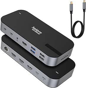 Selore USB C Dock 3 HDMI, Triple Monitor Docking Station, 16-in-1