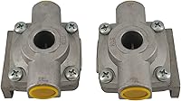 ASTAMOTOR 2 Pack Air Brake Quick Release Valves Compatible Bendix 229859 Midland KN32005 Haldex 229859X Semi Truck Trailer