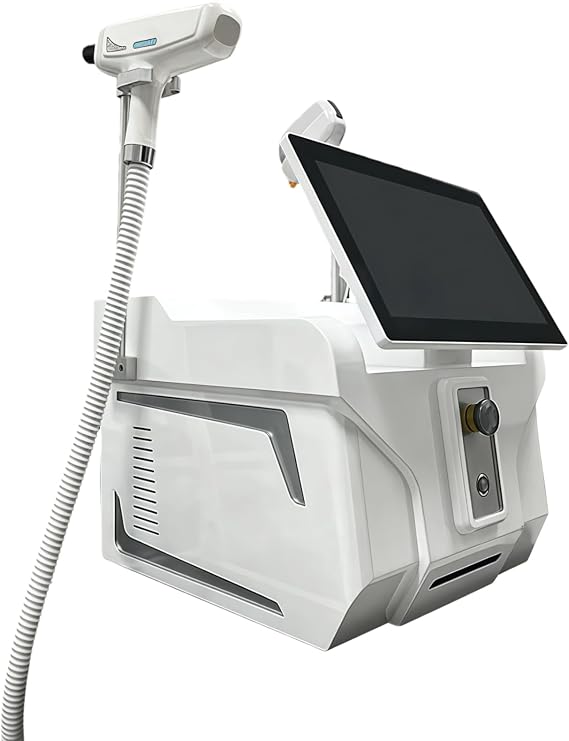 Multi functional large screen diode laser+picosecond laser 2-in-1 hair removal device, professional salon level facial hair removal with 4-wavelength laser, suitable for both women and men