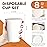 MOUMOULIFE Paper Cups 8 oz 500 Count Bulk - Disposable Coffee Cups 8 oz Hot Cups, Leak Proof & Food Safe (For Office, Travel)