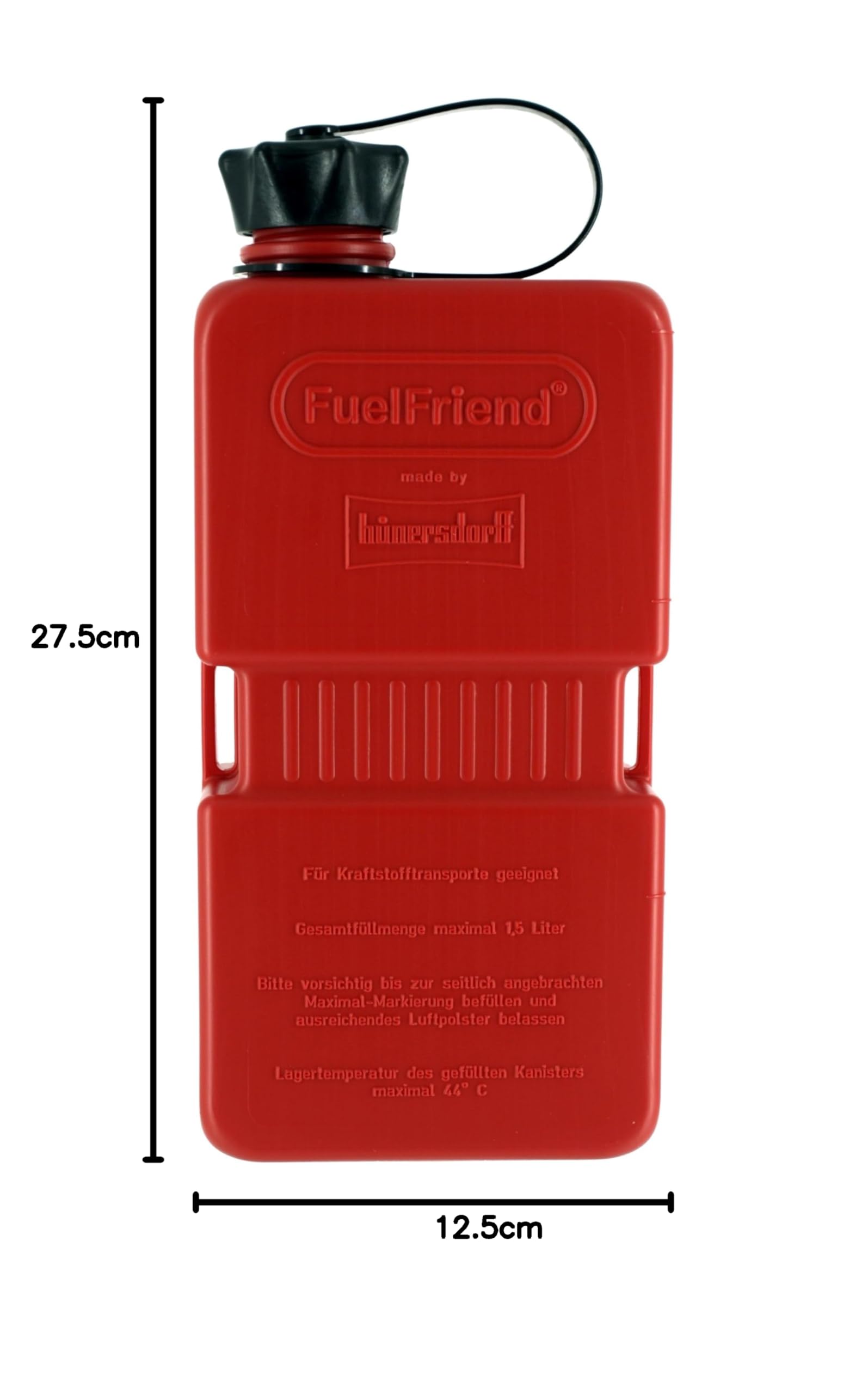 FuelFriend®-PLUS - tanica da 1,5 litri + tubo di beccuccio con serratura - perfetto per moto, auto e altro