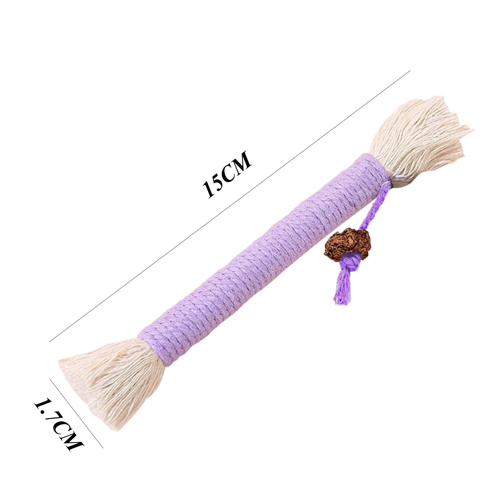 DXBNEZBC 8 Pcs Cat Teeth Cleaning Kitten Teething, Catnip Chewing Toy Rope, Filled Natural Catnip, Stress Release - Image 2