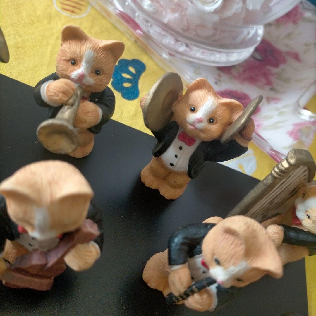 猫ちゃんのオーケストラ コンプリートセット（猫10匹と台座 ） ネコの