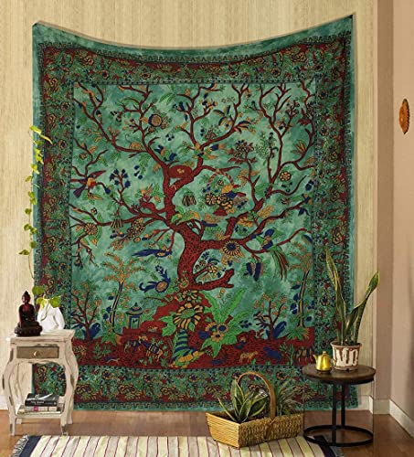 Tapisserie art hippie LIJUCAI aux finitions soignées pour tenture murale durable