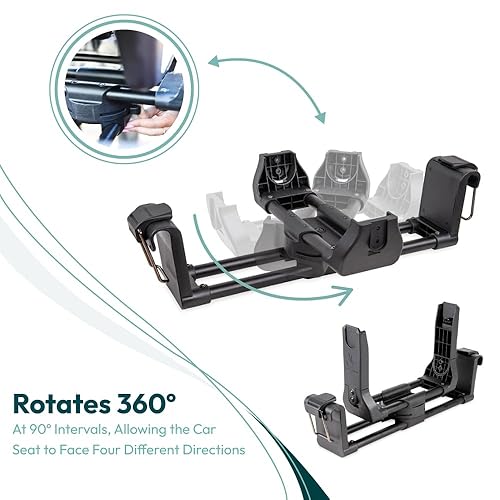 Miniatura 5 de WONDERFOLD Adaptador de asiento de coche para carriola  Accesorio seguro para asiento de automóvil infantil hace espacio para el bebé y otro niño