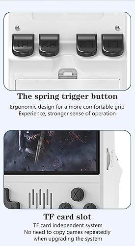 Miniatura 6 de R36VX - Consola de juegos de mano retro, con 128G incorporados, más de 40000 juegos, 3000 mAh recargable, compatible con más de 20 simuladores,