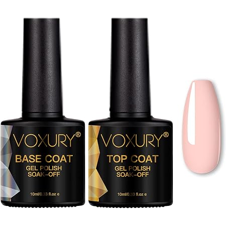 Voxury Uv Led Gellack Gel Nagellack Base No Wipe Top Coat Unterlack Uberlack Set Polish 2 10ml Amazon De Beauty 