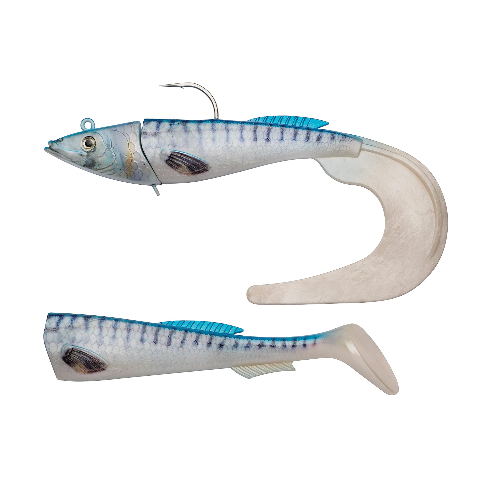 Berkley PowerBait Power Herring, Fishing Hook, Soft Lures, Sea Fishing, Cod, Unisex, Real Mackerel, 300g | 230mm
