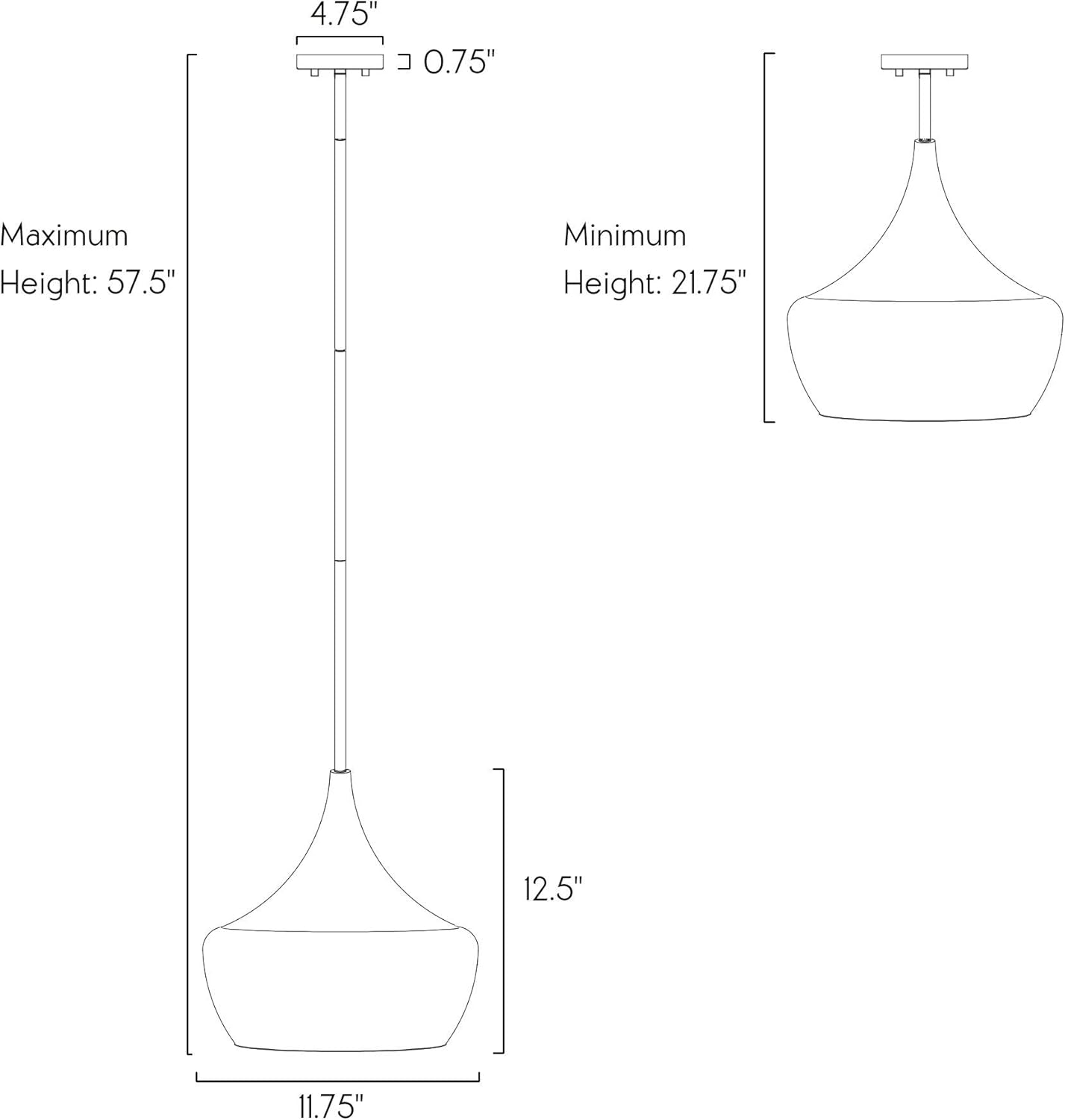 One-Day Sale: Up to 60% Off Kira Home Ava 12 Modern Industrial Schoolhouse Pendant Light with Clear Wine Glass Style Shade, Adjustable Hanging Height, Brushed Nickel Finish