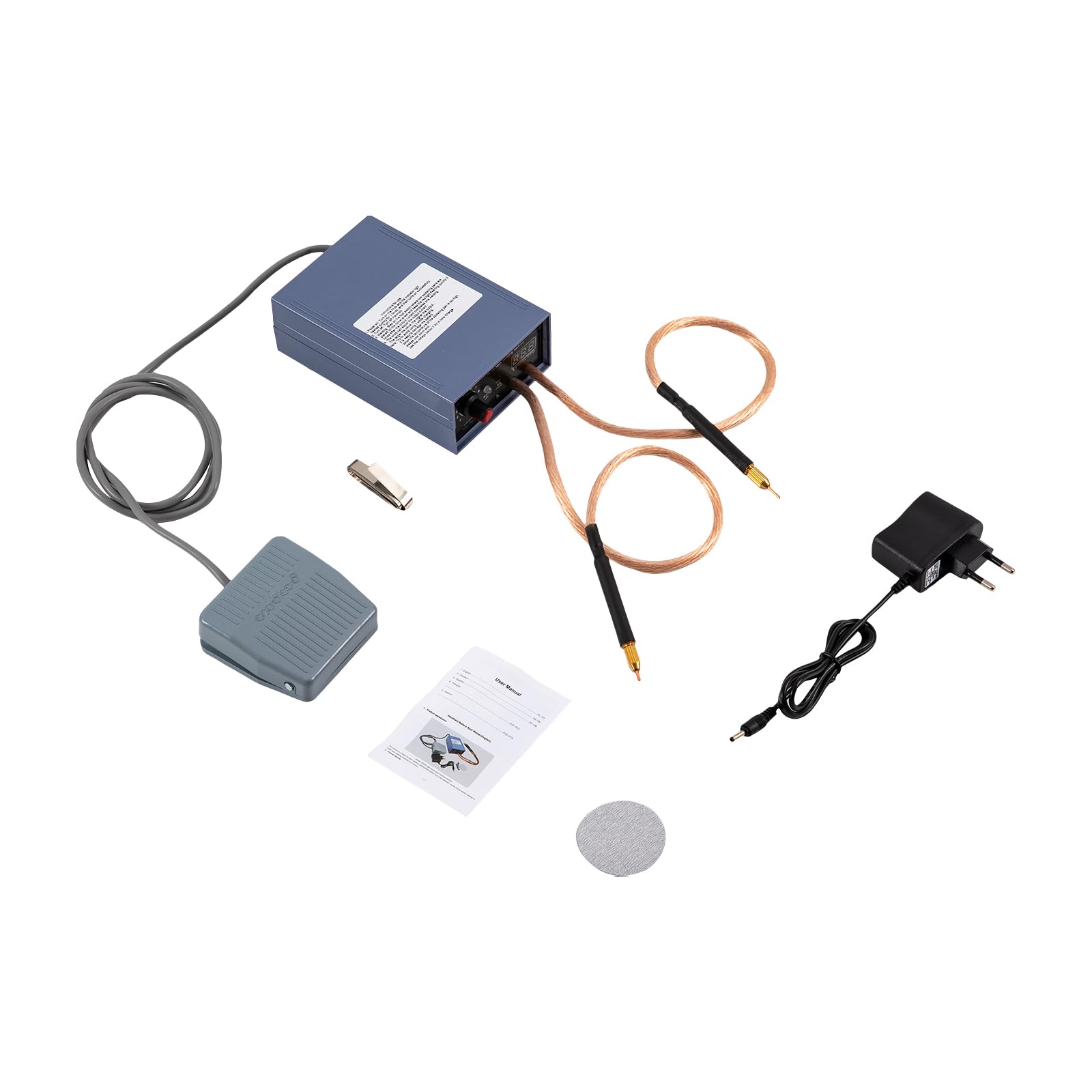 Punktschweißgerät für 18650 Akku 5KW, Automatische Schweißgerät, Spot Welder Strom Schweißger Einstellbares, DIY Hochleistungs-Handpunktschweißgerät 4000mAh Lithium-Batterie
