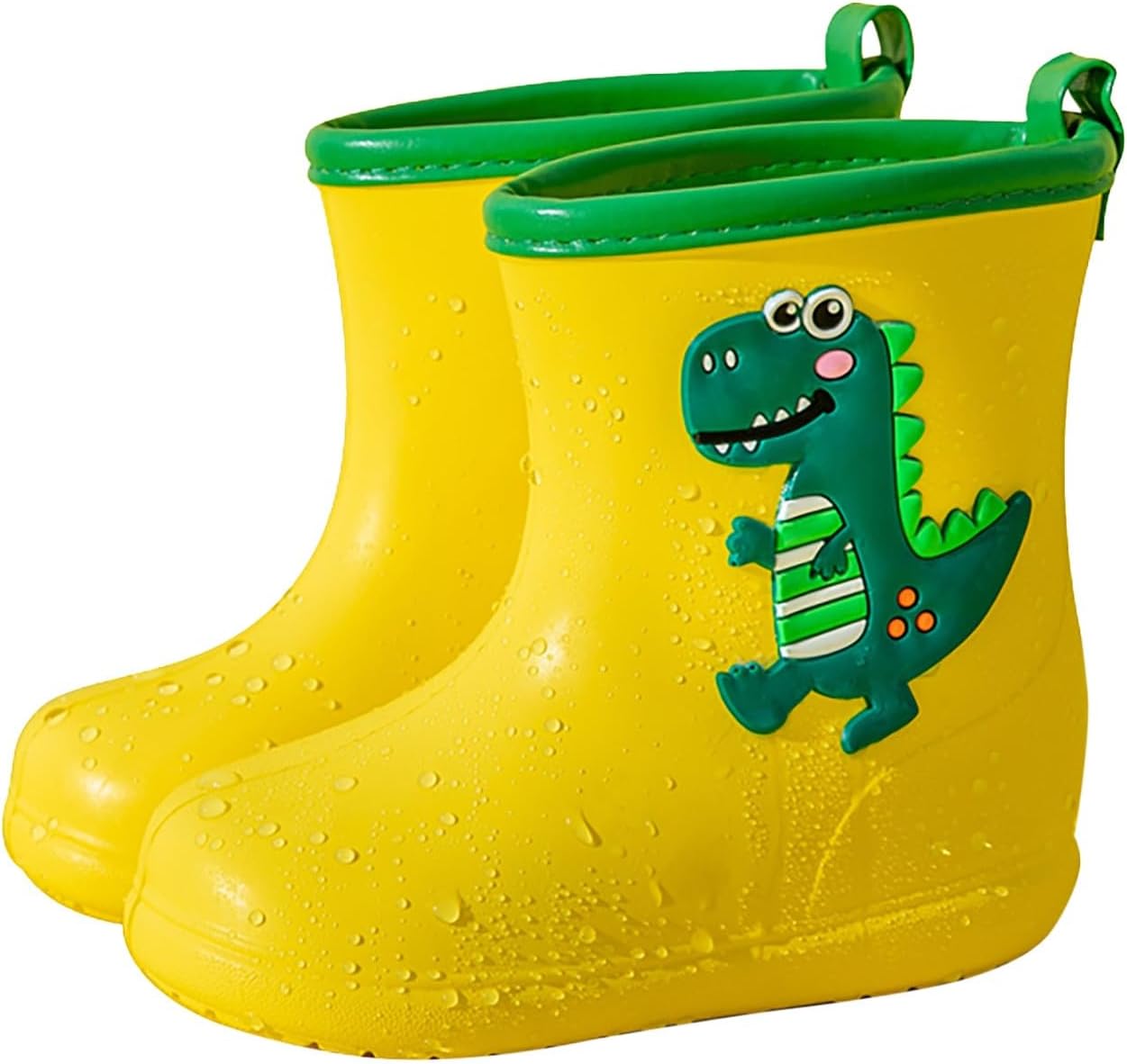 Regenstiefel Für Kinder - Wasserdichte Gummistiefel Mit Dino-Muster | Rutschfeste Sohle | Unisex Für Jungen & Mädchen
