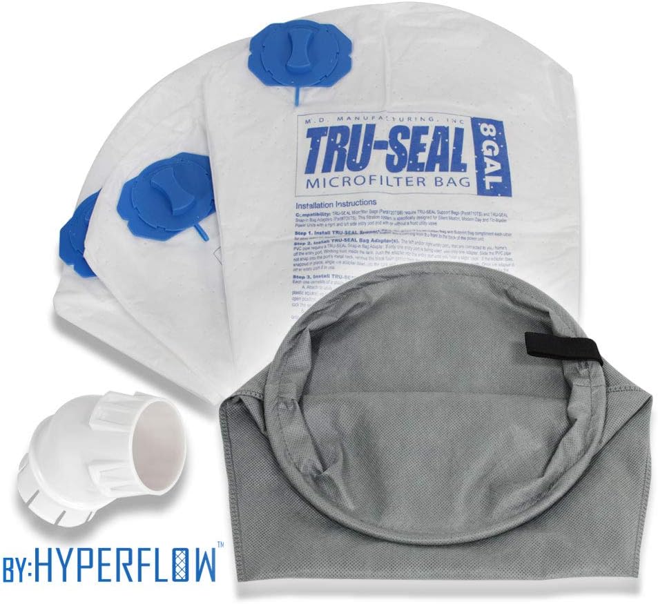 Tru-Seal Complete Dust Encapsulation and Hygienic Disposal: Replaces 8-Gallon & 12-Gallon MD Bags #720H-5, 720, 721H-5, 721-5, 720HF-3 (Tru-Seal Upgrade Kit)