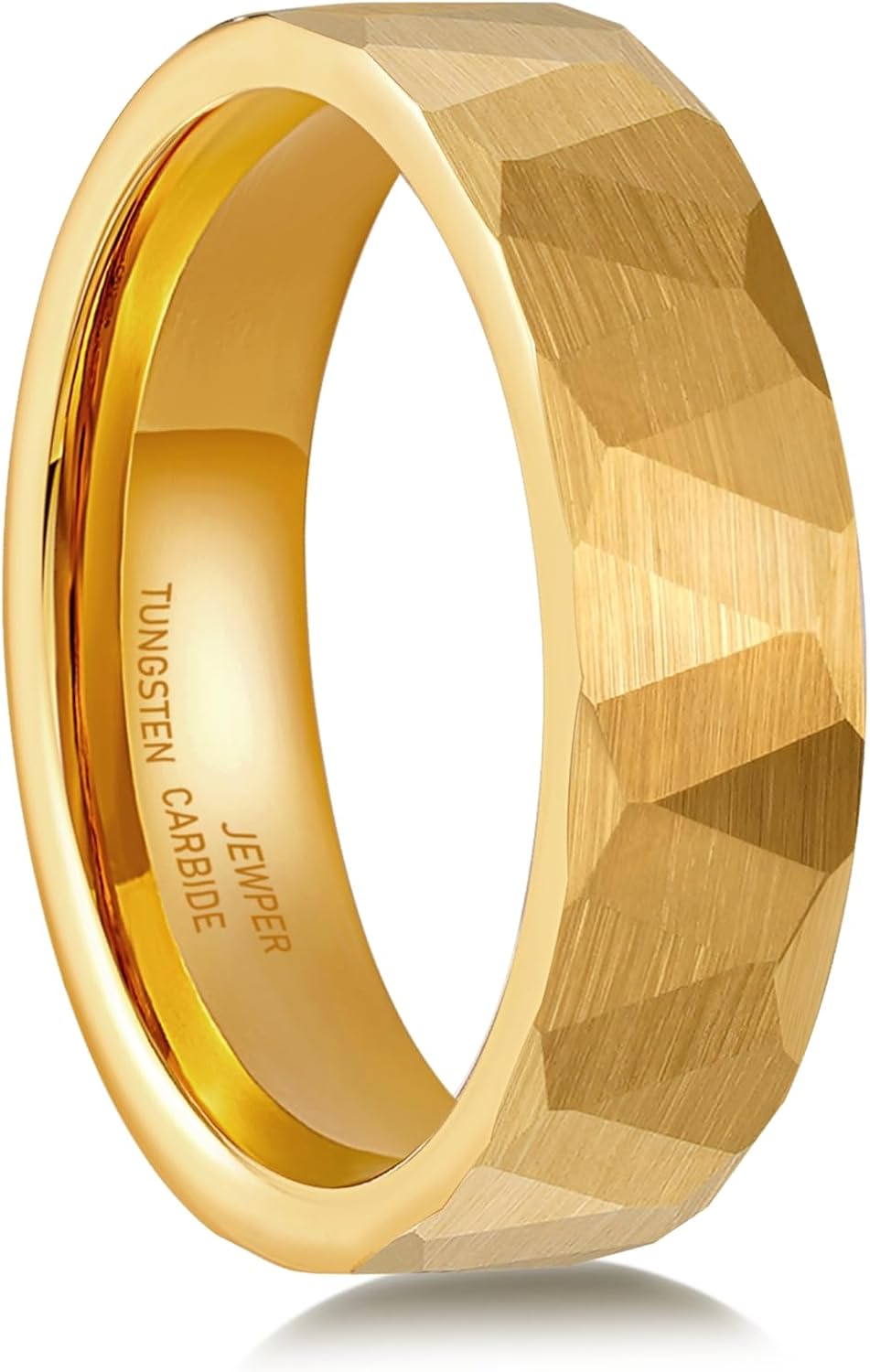 2/4/6/8mm Black/silver/gold Tungsten Rings for Men Womens Couple Fashion Jewelry Promise Engagement Wedding Band Hammered Inner ring inlaid with olive wood Carbide Polished Edge Comfort Fit