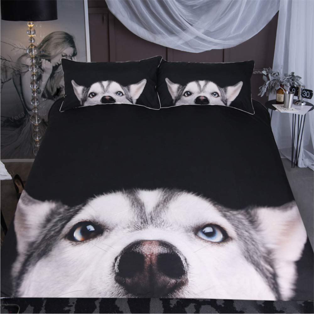 Housse de couette chien 3D le compagnon fidèle pour des nuits douces et rassurantes