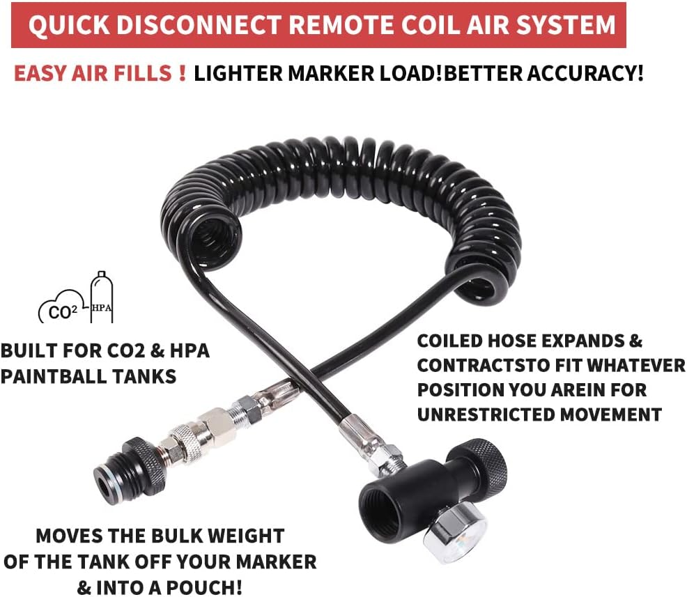 Buy Owfeel DIN Valve Scuba Adapter with Gauge, Pcp Scuba Tank Valve