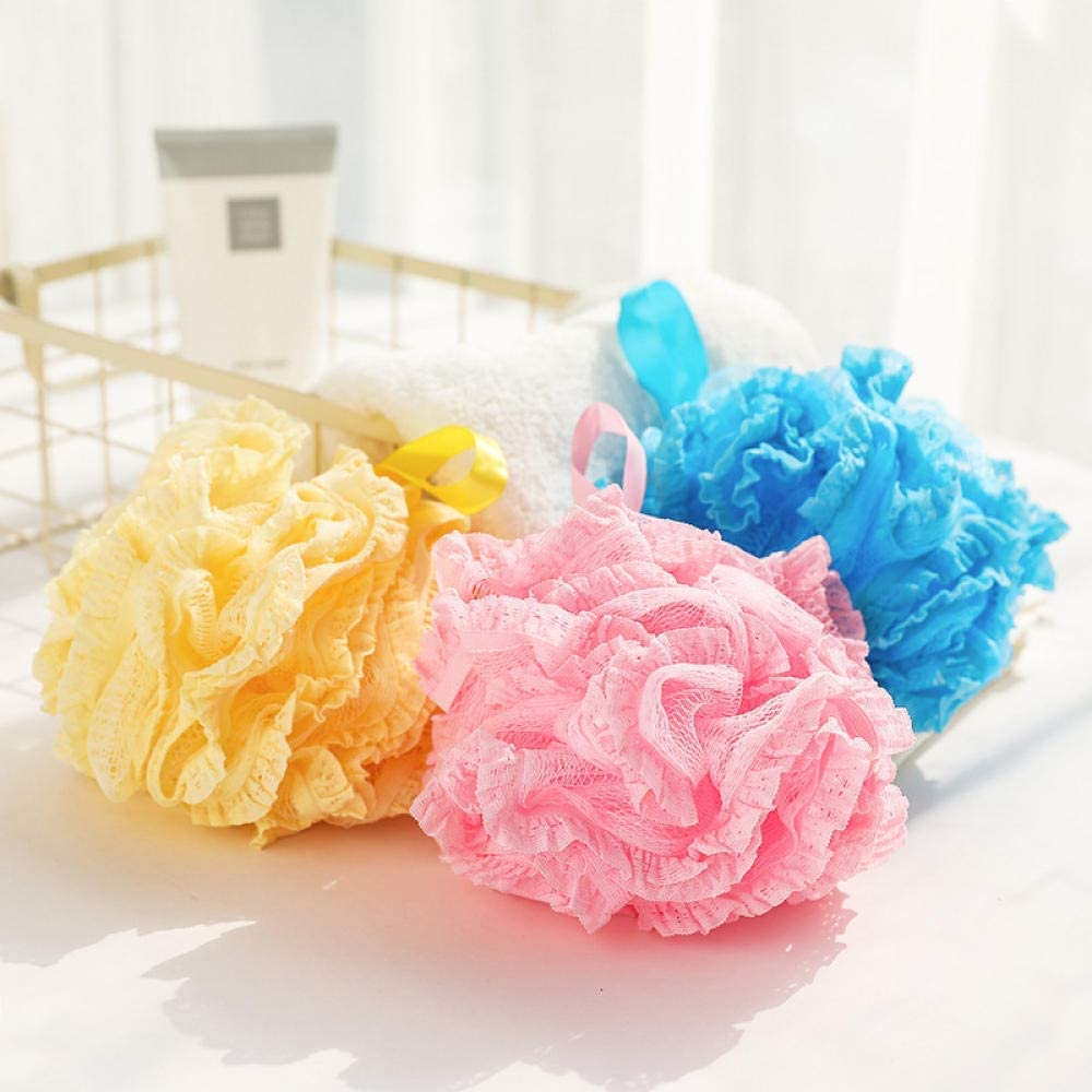 Gąbka do kąpieli 1 szt. Wielobarwna piłka do kąpieli Bathsite wanny fajna piłka ręcznik kąpielowy Scrubber czyszczenie ciała siatka gąbka do mycia produktu