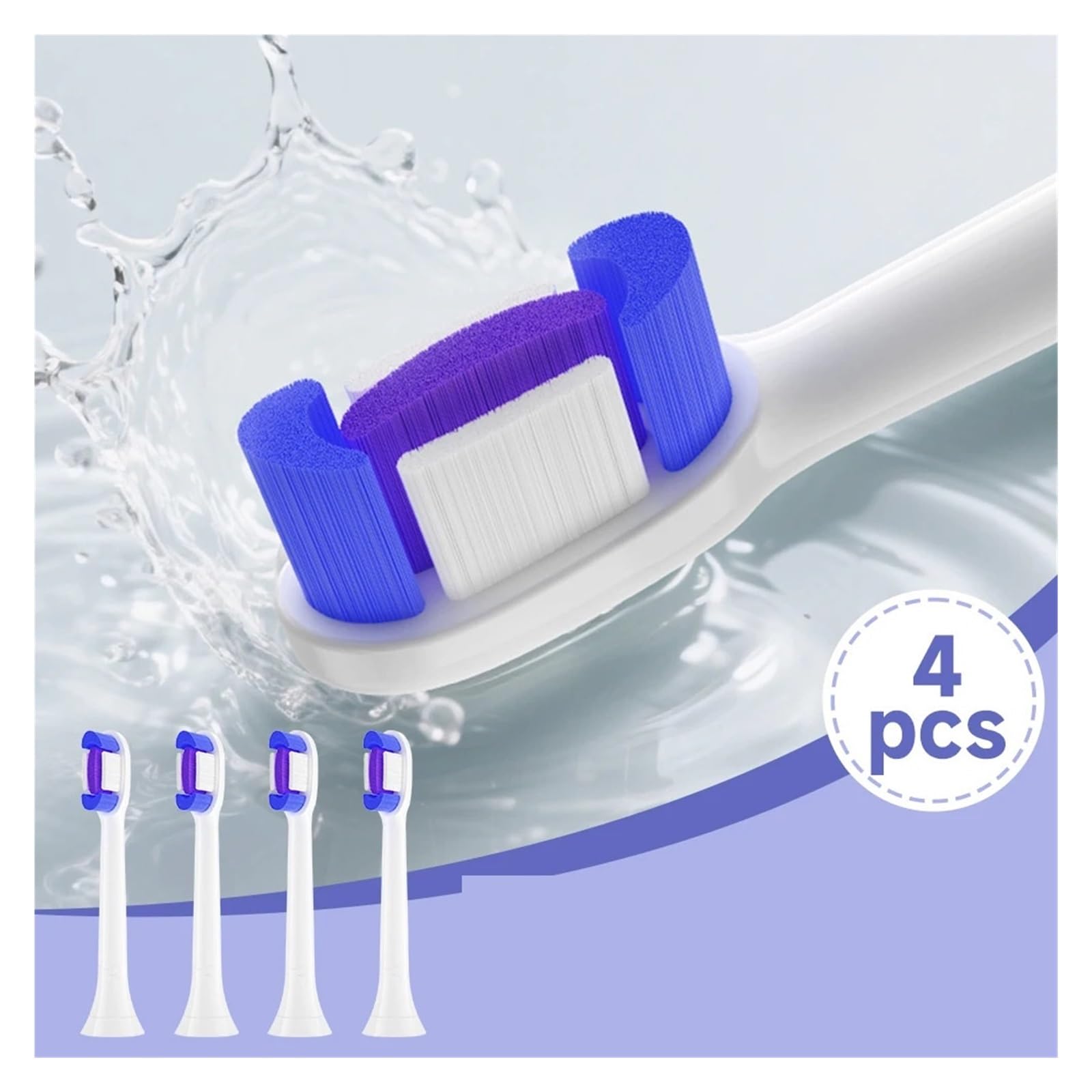 Cabezales adultos, compatible con Philips, 4-20PCS | Recambios de cabezal de plástico para adultos, para uso diario y como repuesto de reserva(20HB130A)