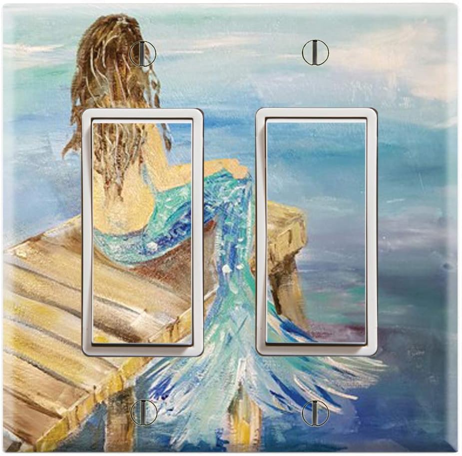 Graphics Wallplates - Enchanting Mermaid - Double Rocker/GFCI Wall Plate Cover