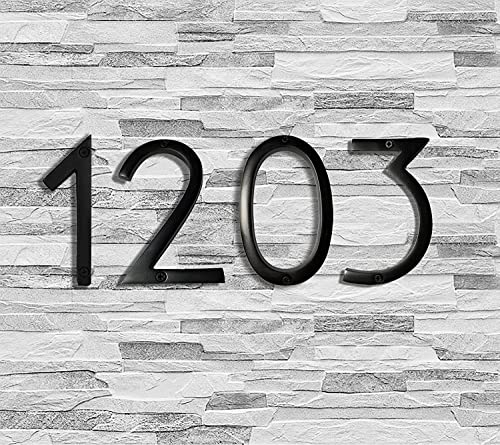 6 Inch Nach Floating Mount Shadow House Address Number For Outside Or Inside, Metal Modern House Numbers For Mailbox, Front Door, Maximum Rust Protection, Black Aluminum, Number 3, Hh-Sdw6-Blk-3 #TOP6