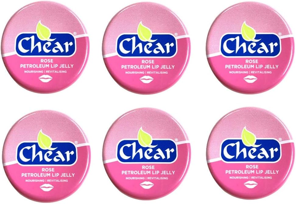 Chear Rose Petroleum Lip Jelly 20g (6 Pack) - Pocket Size - Multi Purpose